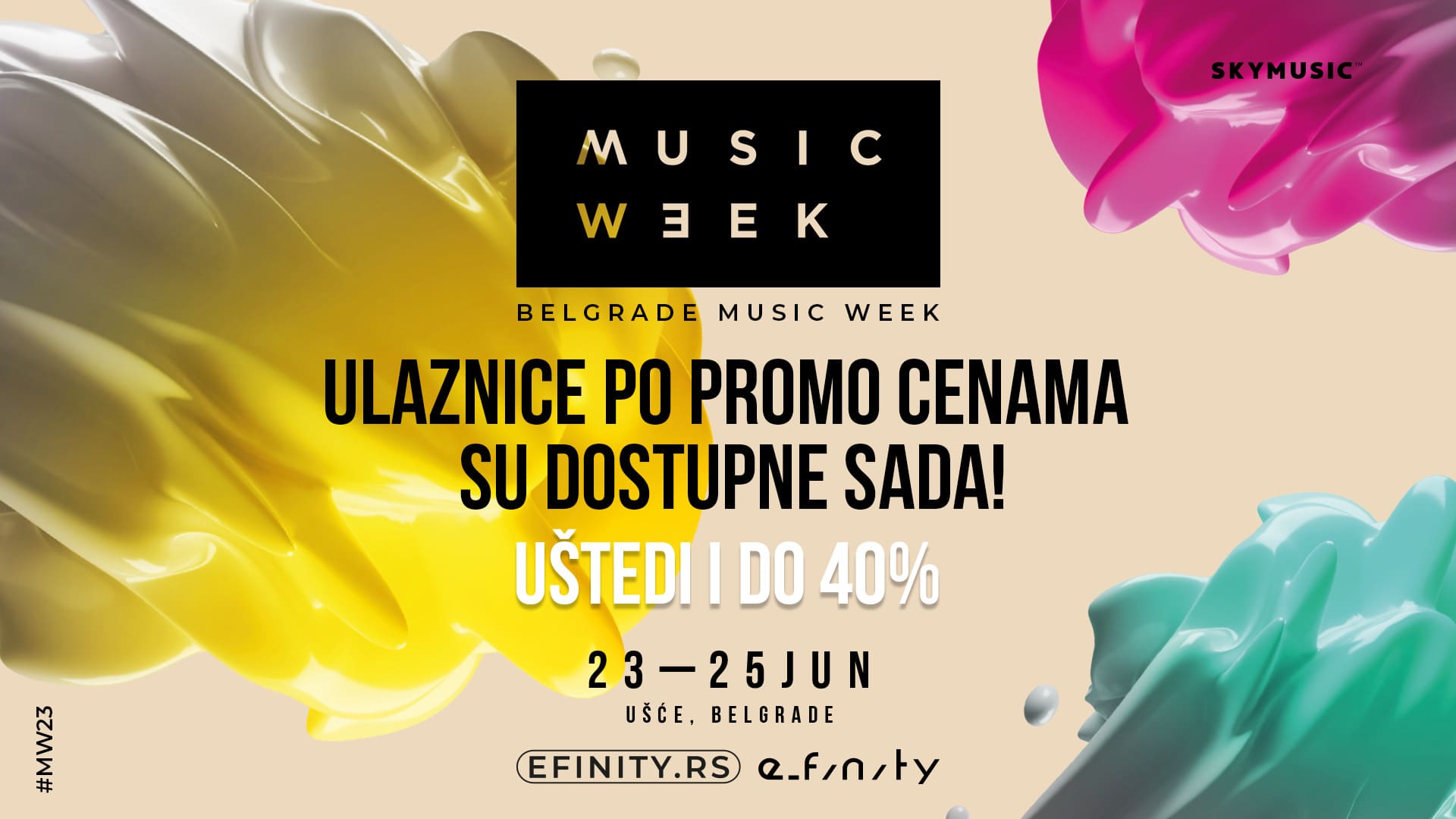 Tickets for Belgrade Music Week starting today at PROMO prices