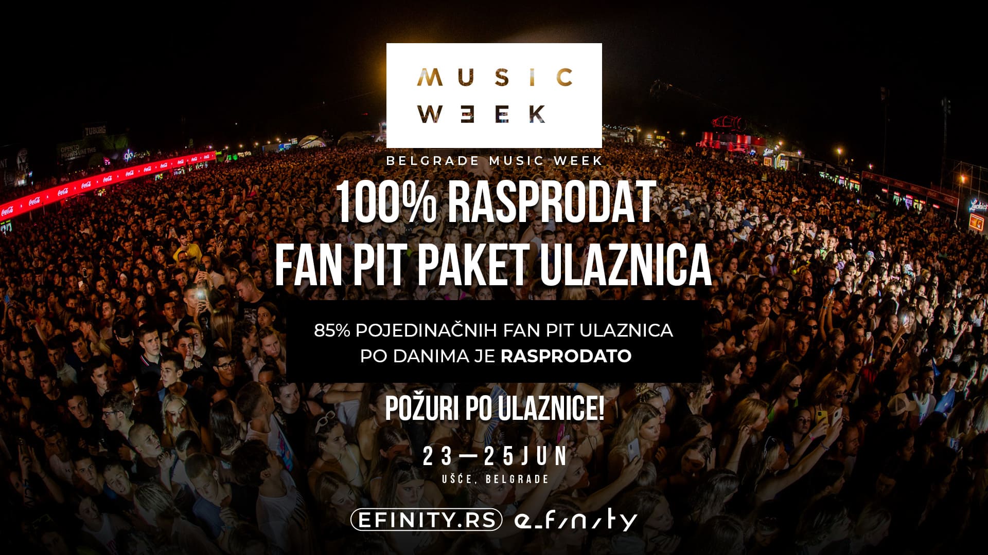 Belgrade Music Week: FAN PIT almost sold out